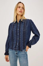 Rails Rowen Shirt in Classic Blue