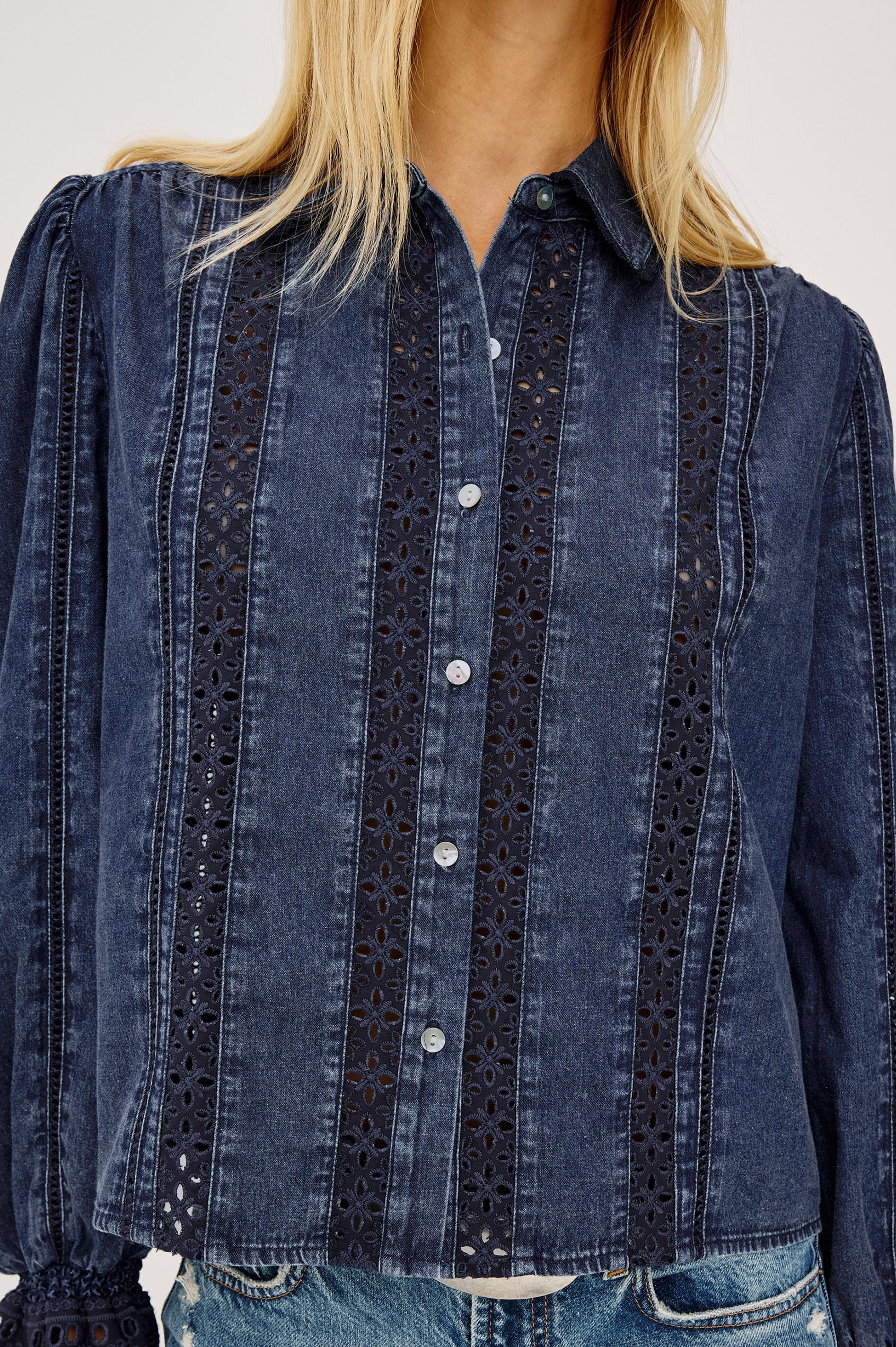 Rails Rowen Shirt in Classic Blue