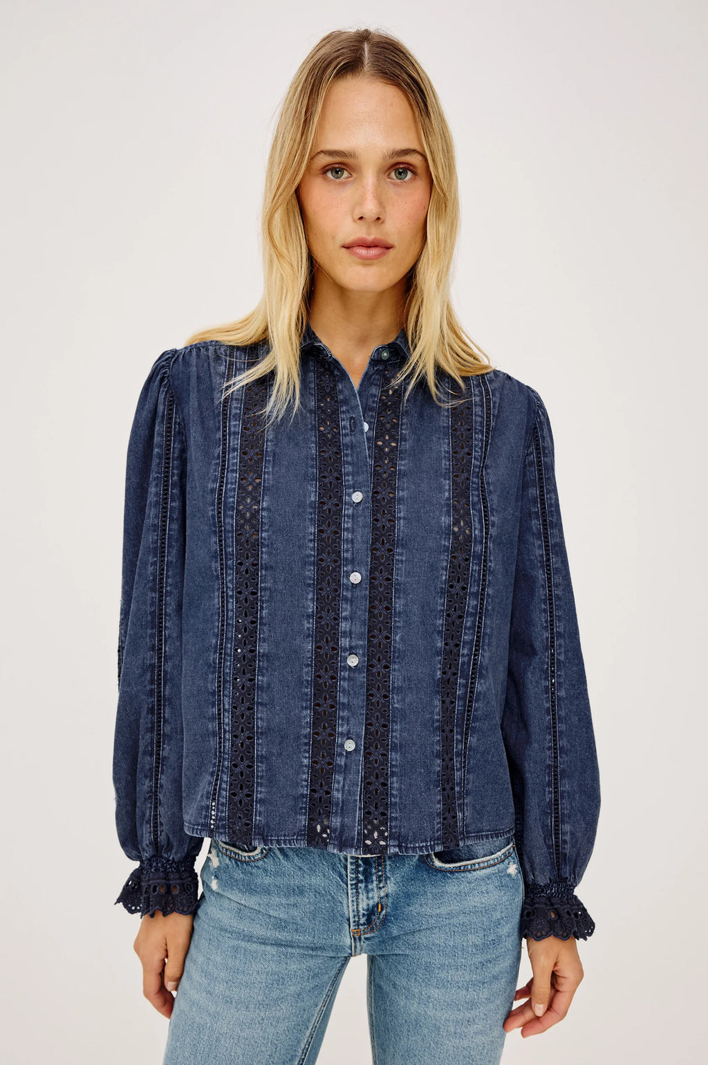 Rails Rowen Shirt in Classic Blue