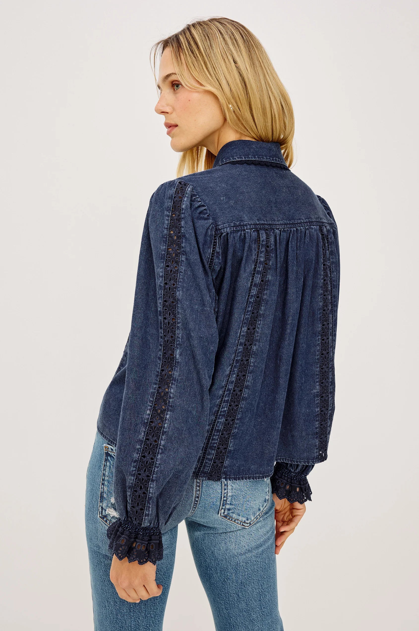 Rails Rowen Shirt in Classic Blue