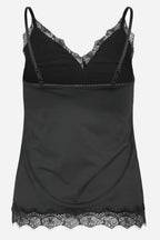 Rosemunde Bridget Lace Strap Top in Black