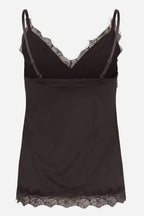 Rosemunde Bridget Lace Strap Top in Mole