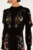 Farm Rio Natalia Black Minidress