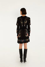 Farm Rio Natalia Black Minidress