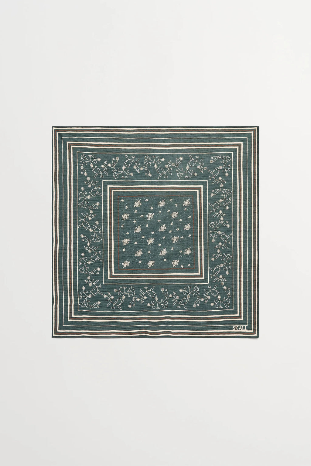 Skall Classic Scarf in Dark Green/Brown