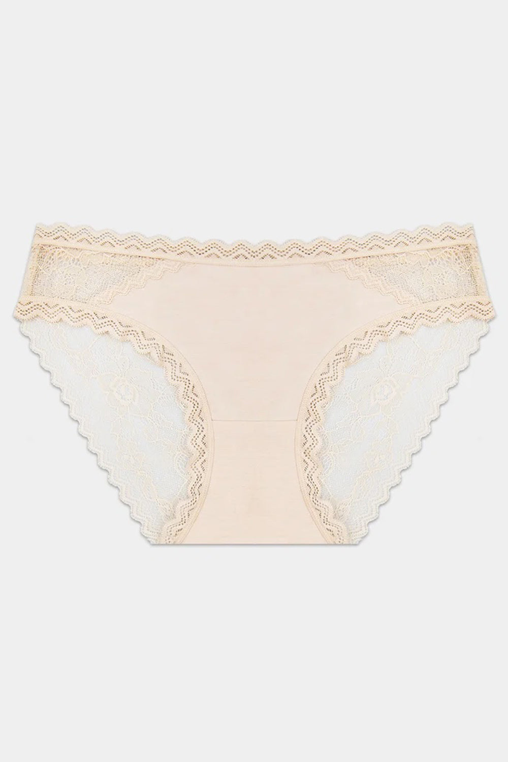Stripe and Stare Eco Lace Knicker - Sand