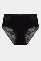 Stripe and Stare High Rise Eco Knicker - Black