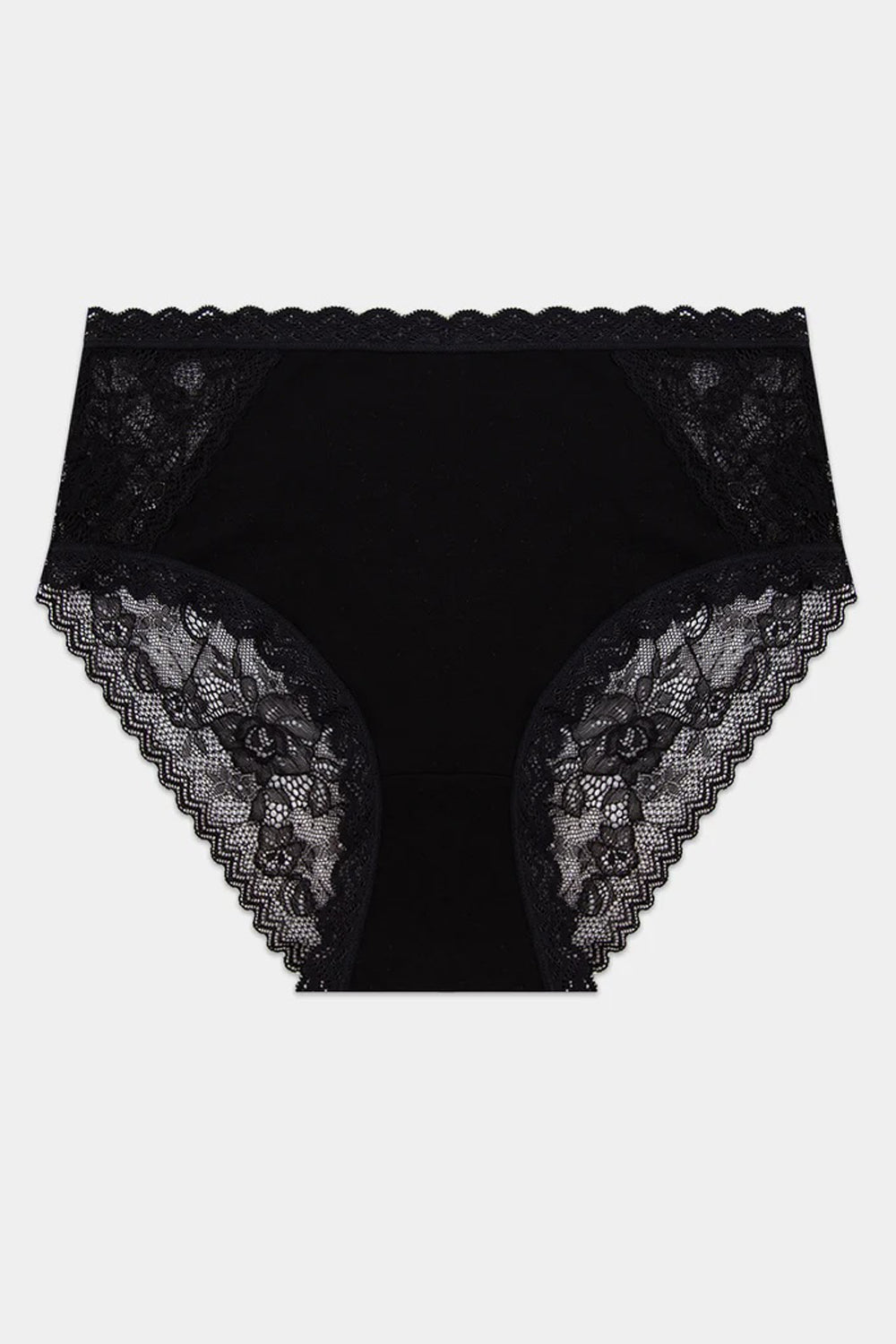 Stripe and Stare High Rise Eco Knicker - Black