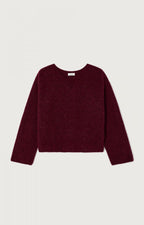 American Vintage Vitow Jumper in Grenat Melange