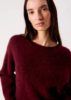 American Vintage Vitow Jumper in Grenat Melange