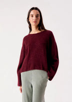 American Vintage Vitow Jumper in Grenat Melange