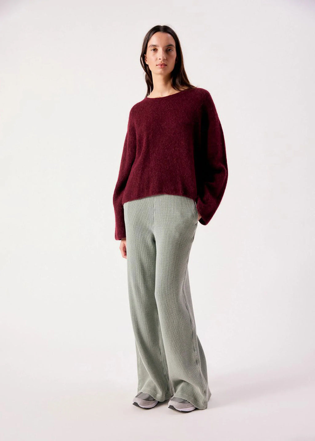 American Vintage Vitow Jumper in Grenat Melange