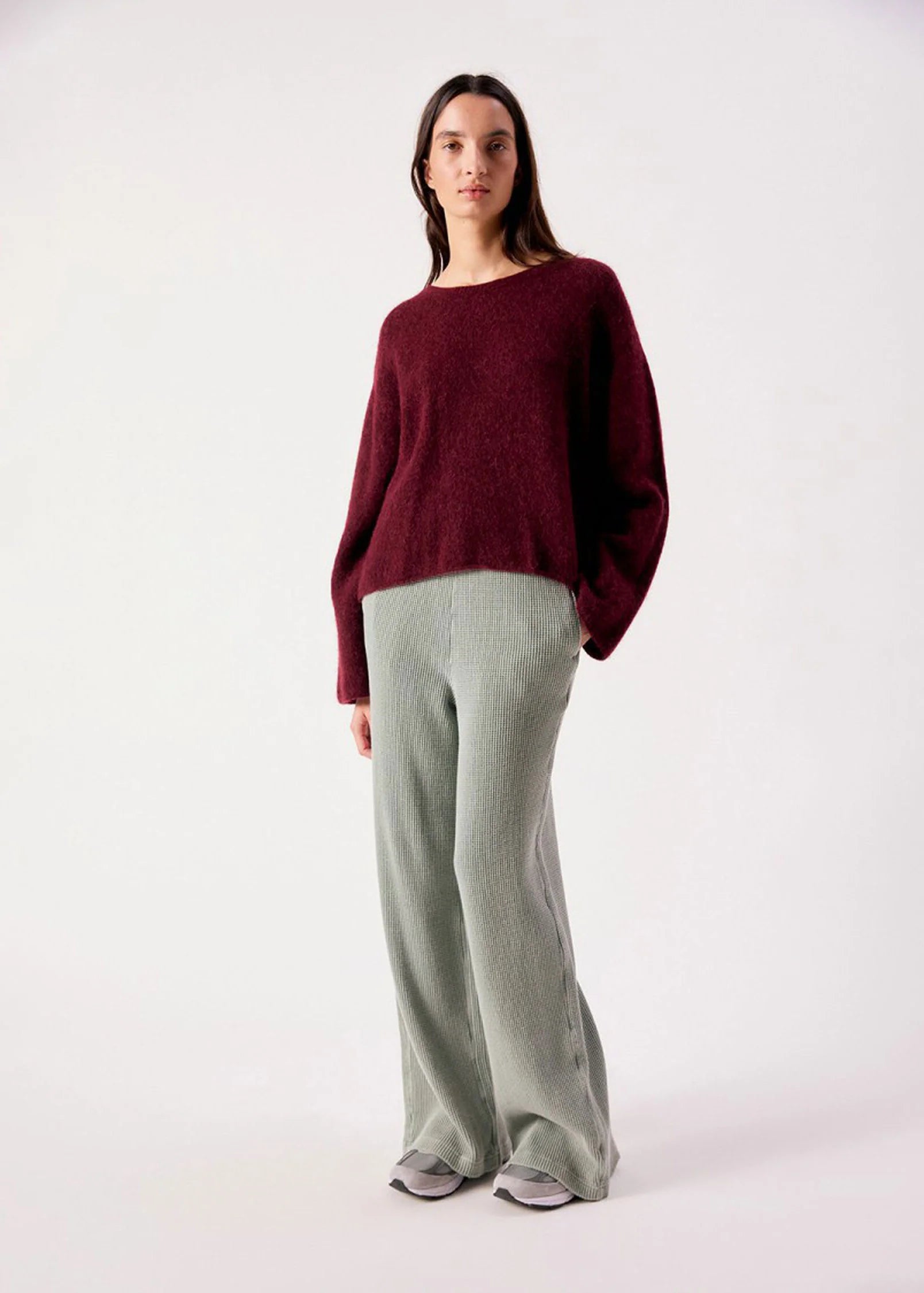 American Vintage Vitow Jumper in Grenat Melange