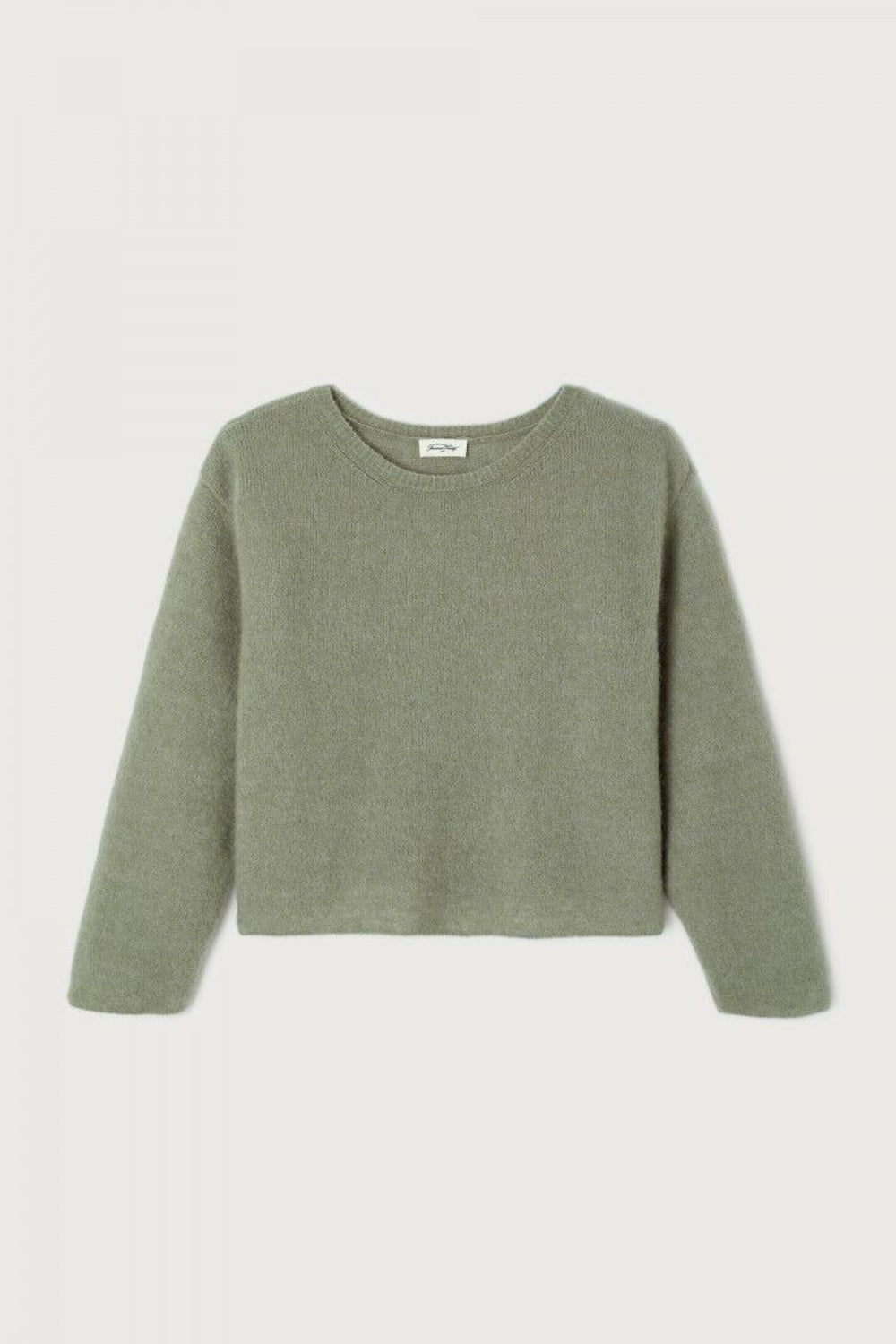 American Vintage Vitow Jumper in Kaki Multi Melange