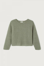 American Vintage Vitow Jumper in Kaki Multi Melange