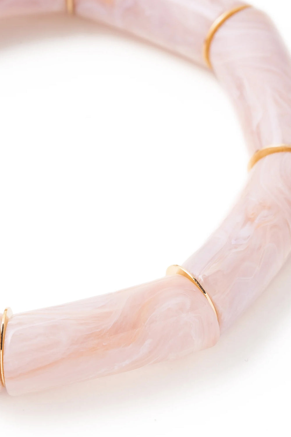 Vanessa Baroni Flex Bracelet Ivory Rose Marble
