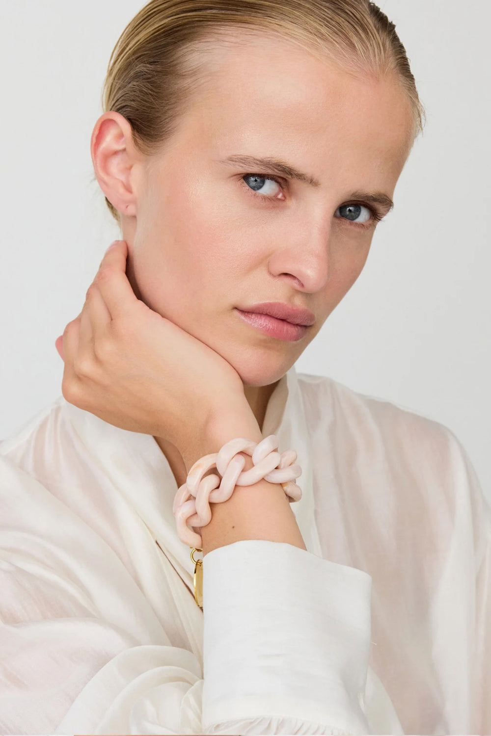 Vanessa Baroni Great Bracelet Ivory Rose Marble