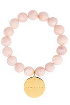 Vanessa Baroni Mini Beads Flex Bracelet Ivory Rose Marble