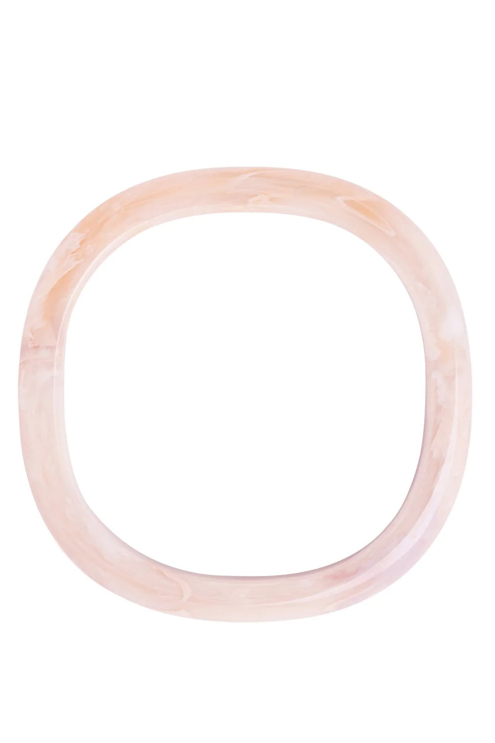 Vanessa Baroni Soft Edge Bangle Ivory Rose Marble