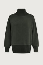 Varley Barker High Neck Sweatshirt in Olive Marl