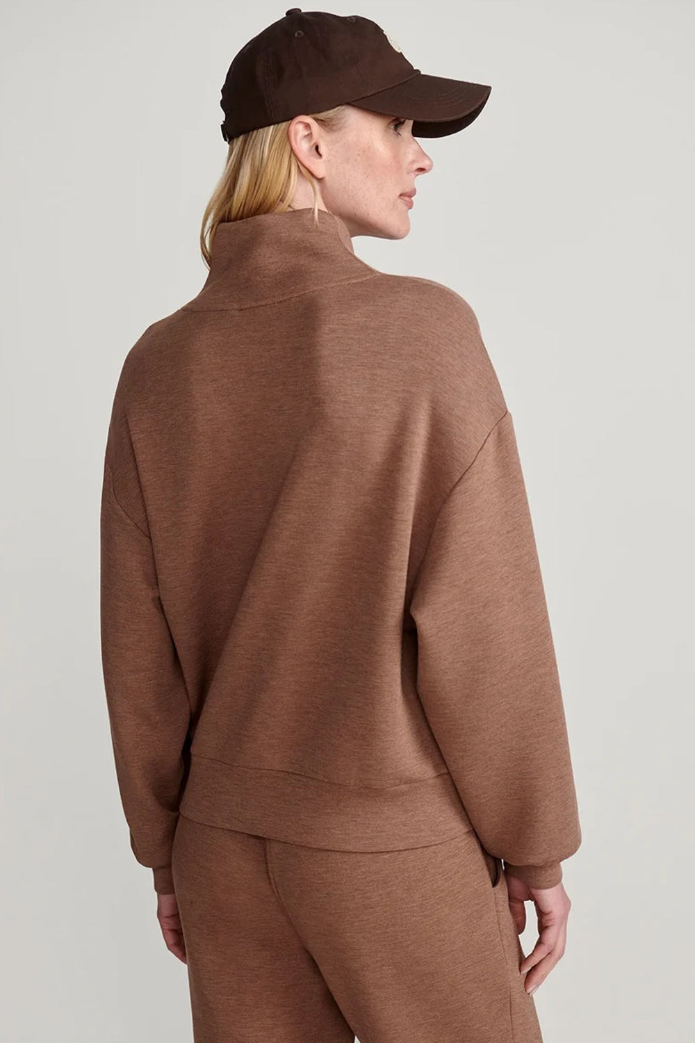 Varley Davidson Sweatshirt in Golden Bronze Marl