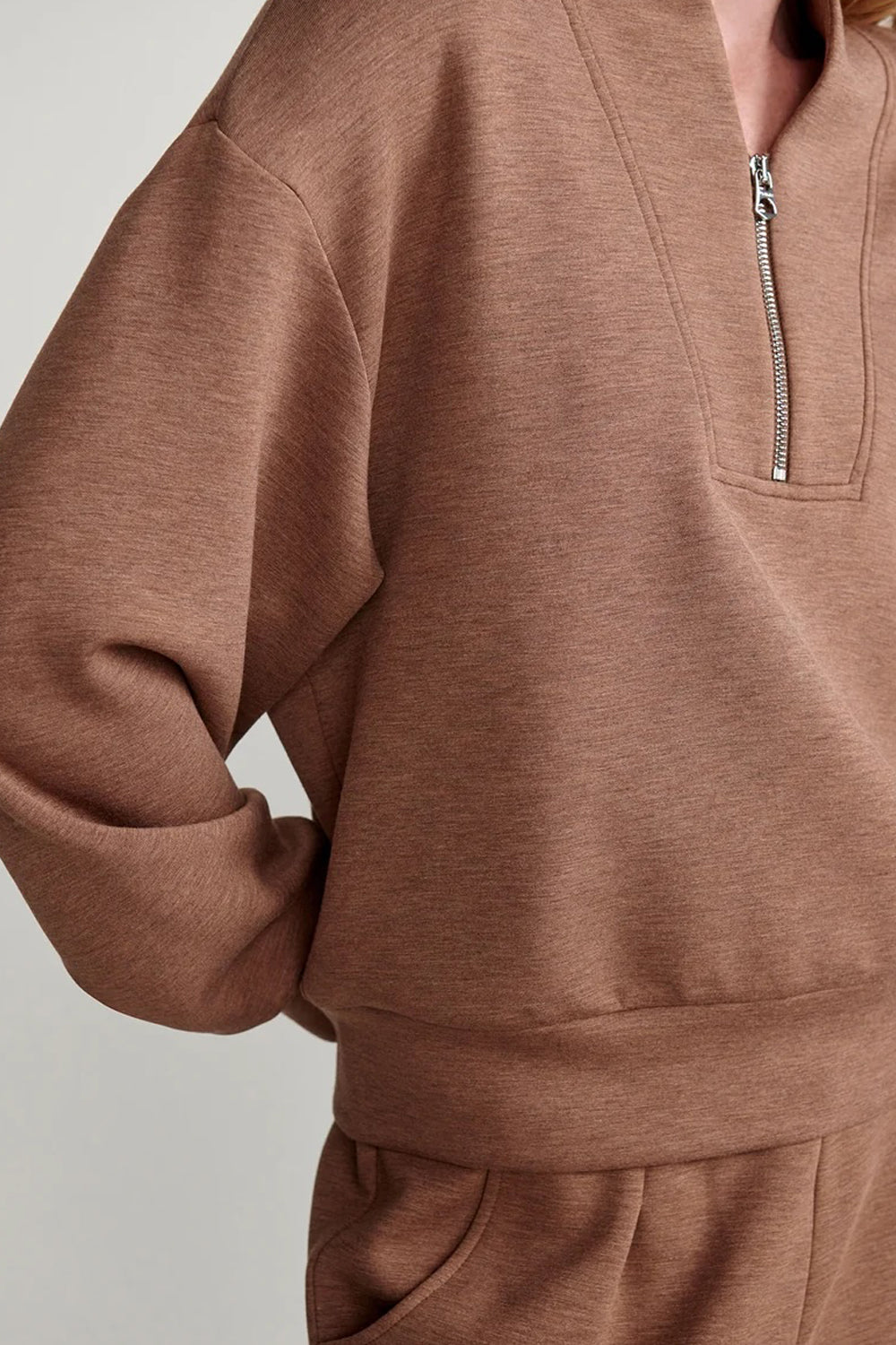 Varley Davidson Sweatshirt in Golden Bronze Marl