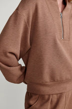 Varley Davidson Sweatshirt in Golden Bronze Marl