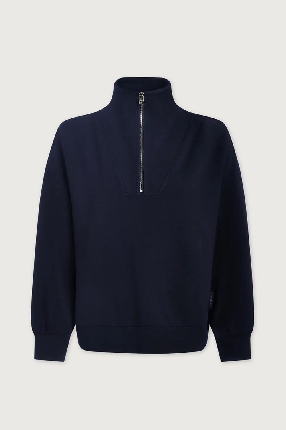 Varley Hawley Half Zip Sweat in Navy