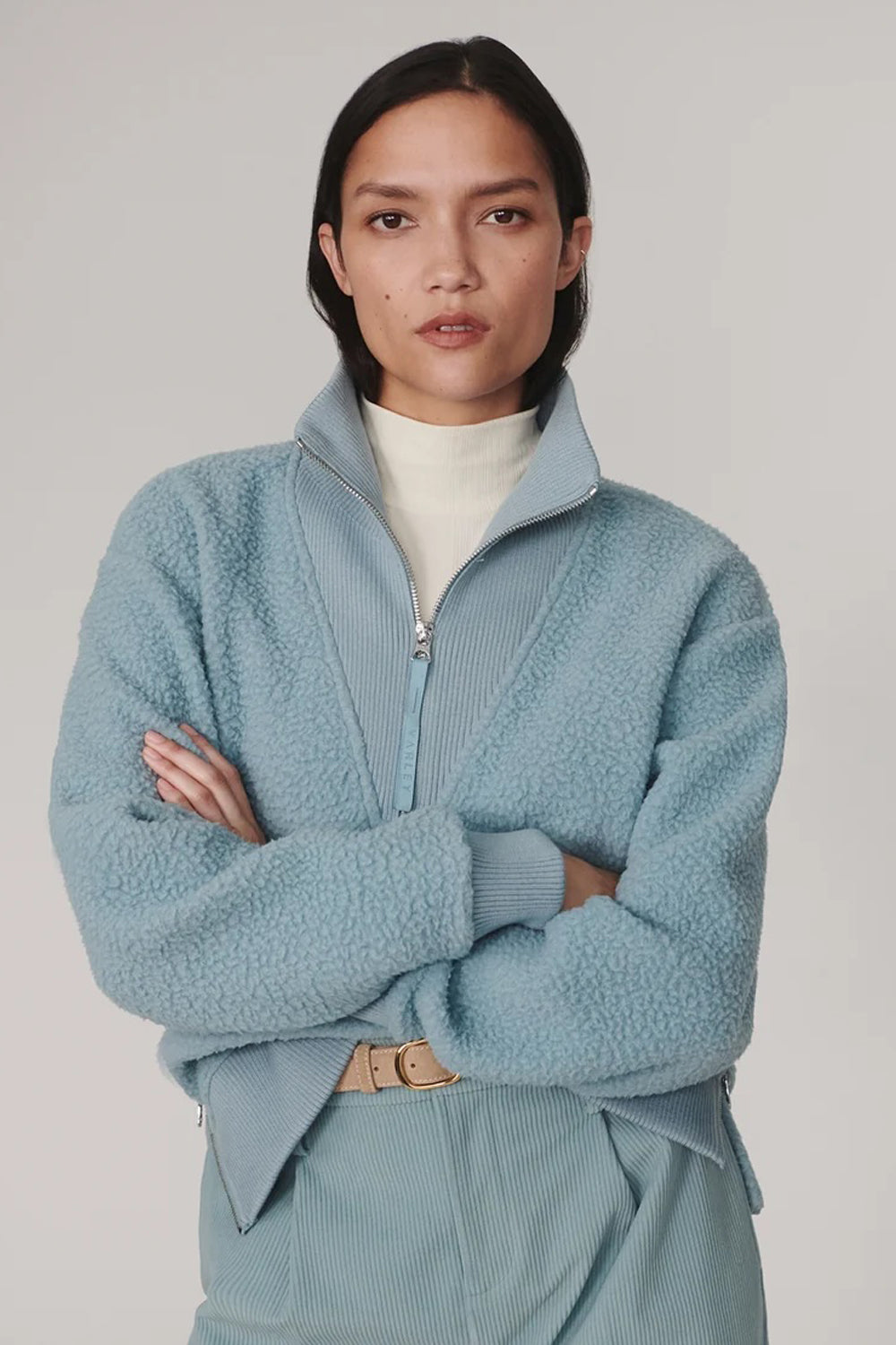 Varley Jaylin Half Zip Fleece in Tourmaline
