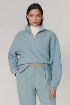 Varley Jaylin Half Zip Fleece in Tourmaline