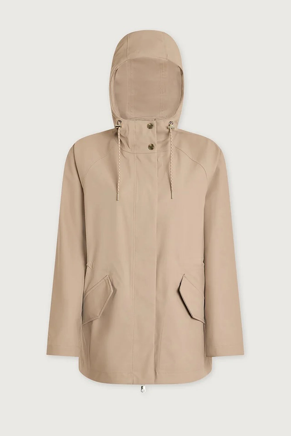 Varley Orlen Short Rain Jacket in Light Taupe