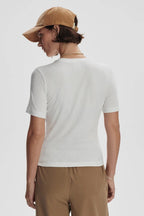 Varley Regina Fitted Tee in White