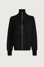 Varley Roxbury Zip Through Sweat in Black