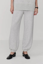 Varley The Classic Cuff Pant 28.5 in Light Grey Marl