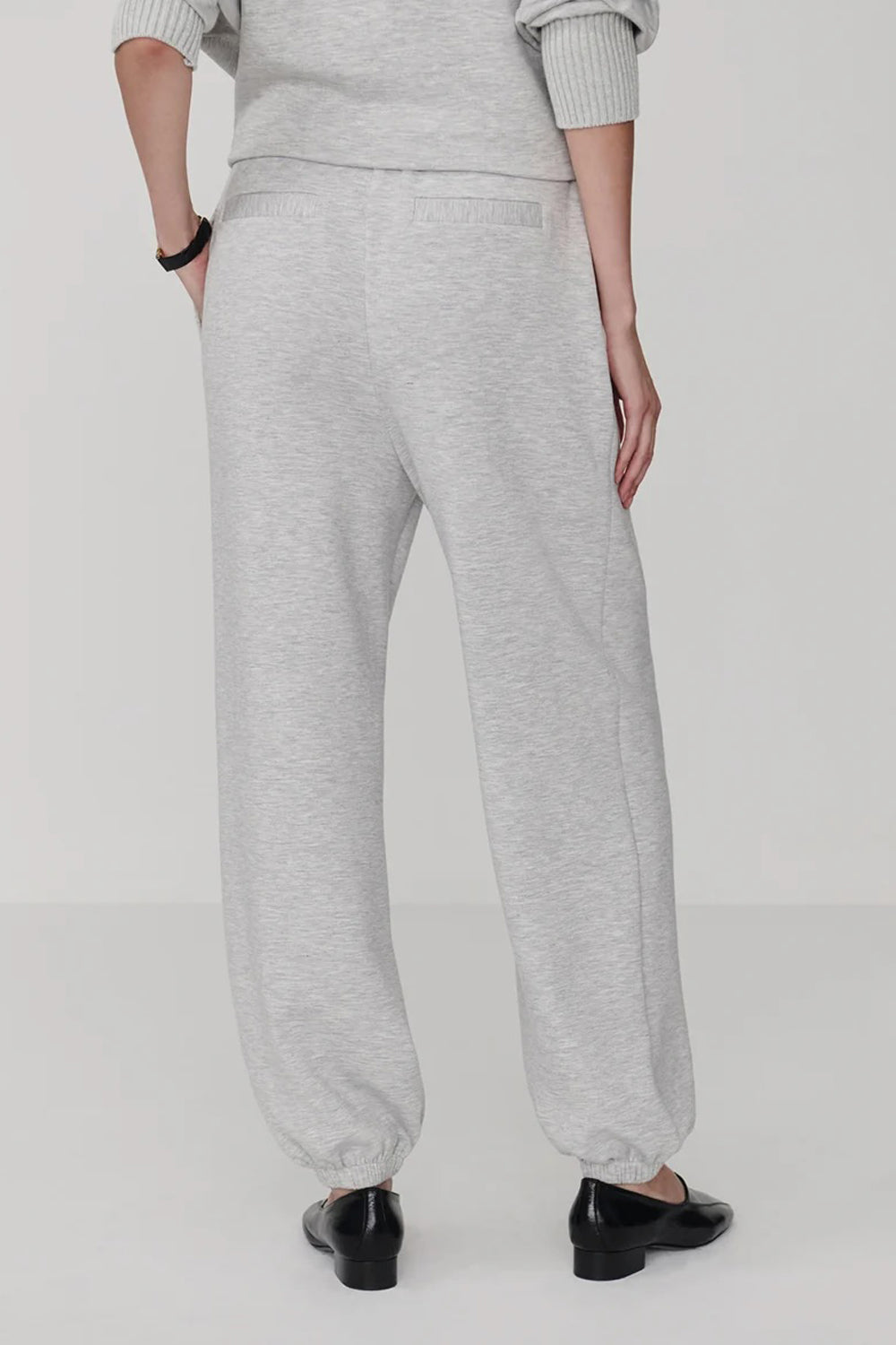 Varley The Classic Cuff Pant 28.5 in Light Grey Marl