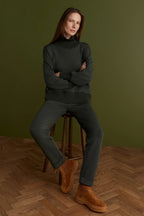 Varley The Rolled Cuff Pant 28.5 in Olive Marl