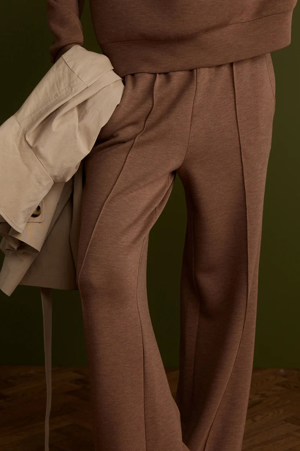 Varley The Wide Leg Pant 30 in Golden Bronze Marl