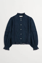 Skall Studio Velina Shirt in Dark Navy
