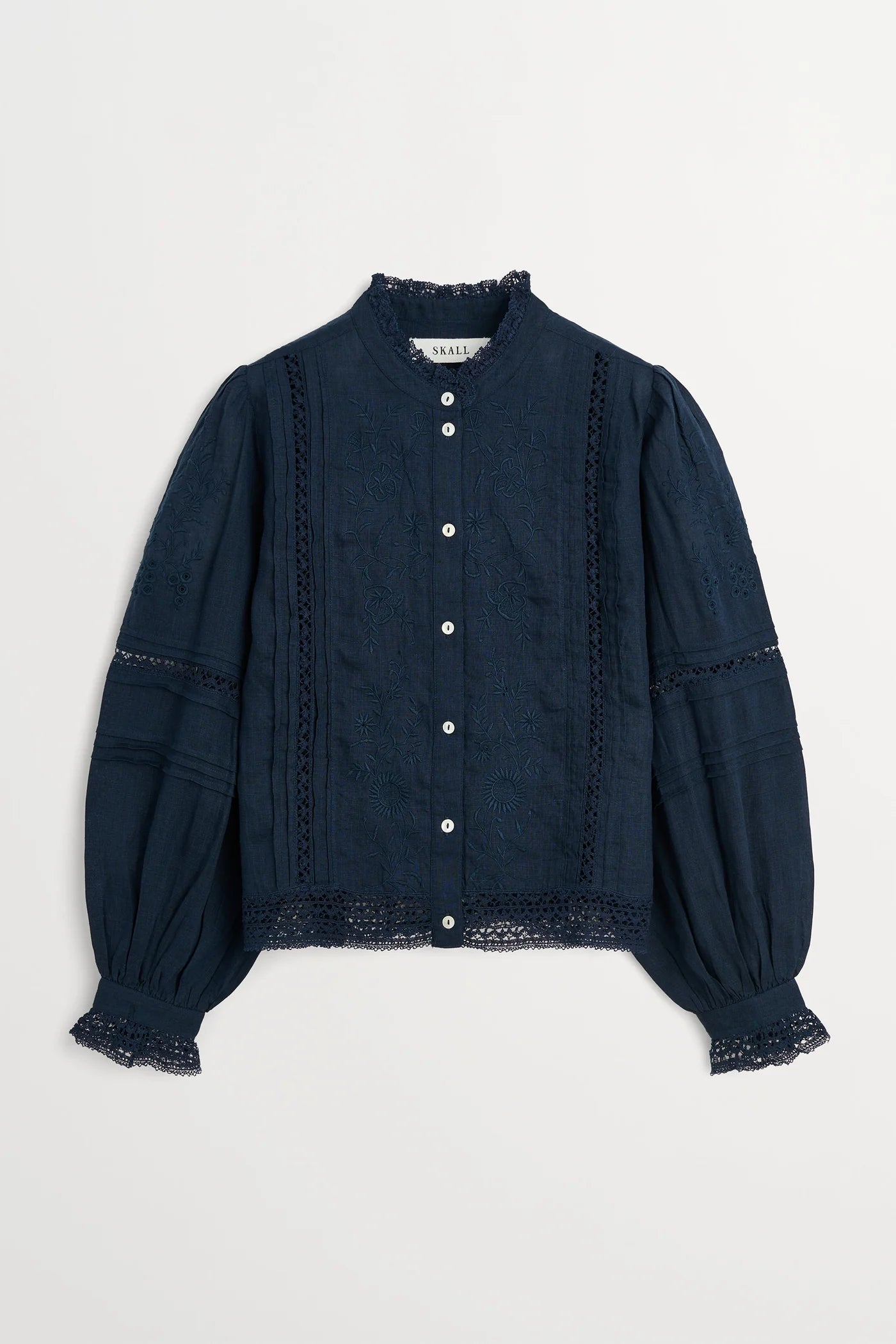 Skall Studio Velina Shirt in Dark Navy