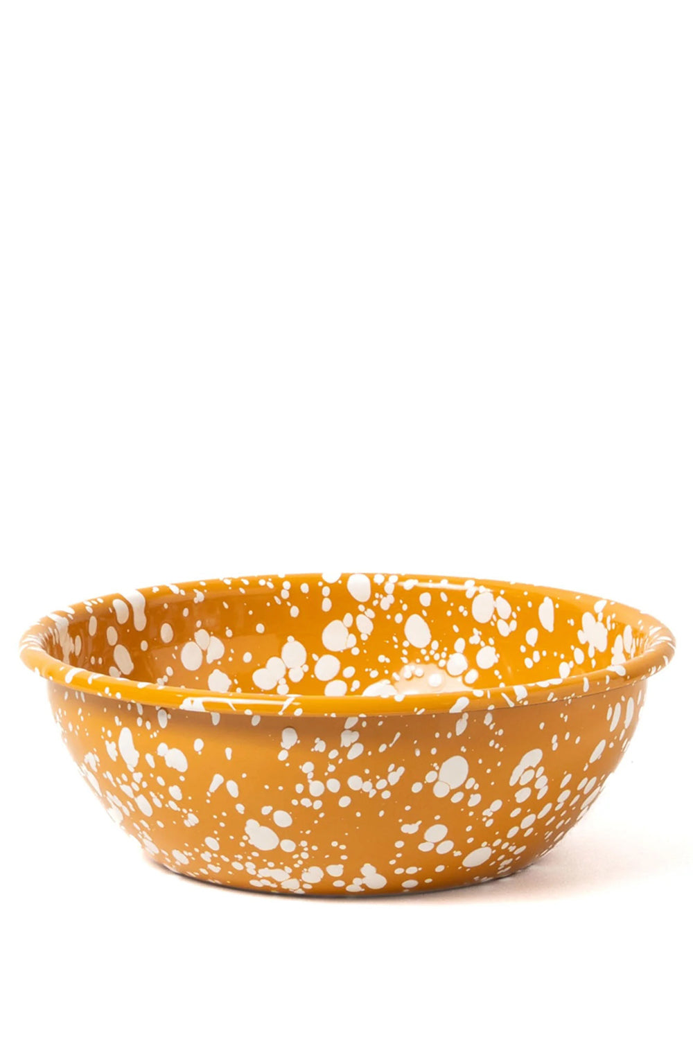 Yod & Co Splatter Enamel Salad Bowl in Cream / Yellow