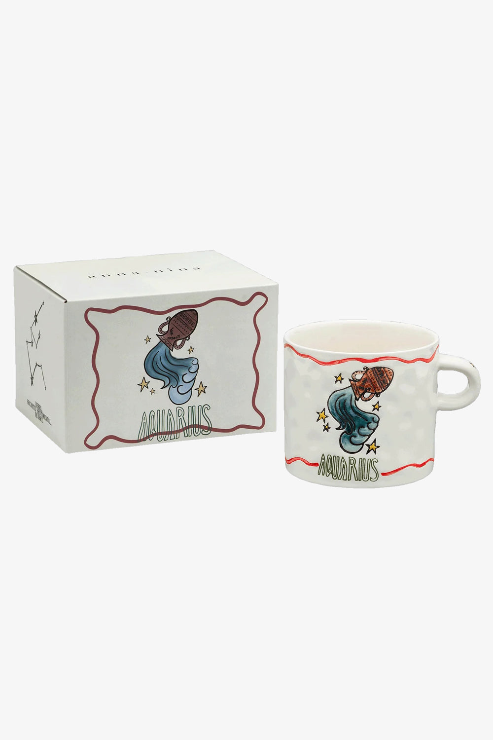 Anna + Nina Zodiac Tea Mug - Aquarius