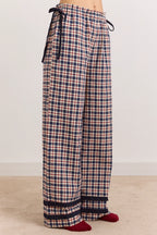 Damson Madder Aletta PJ Set in Cherry Navy Check