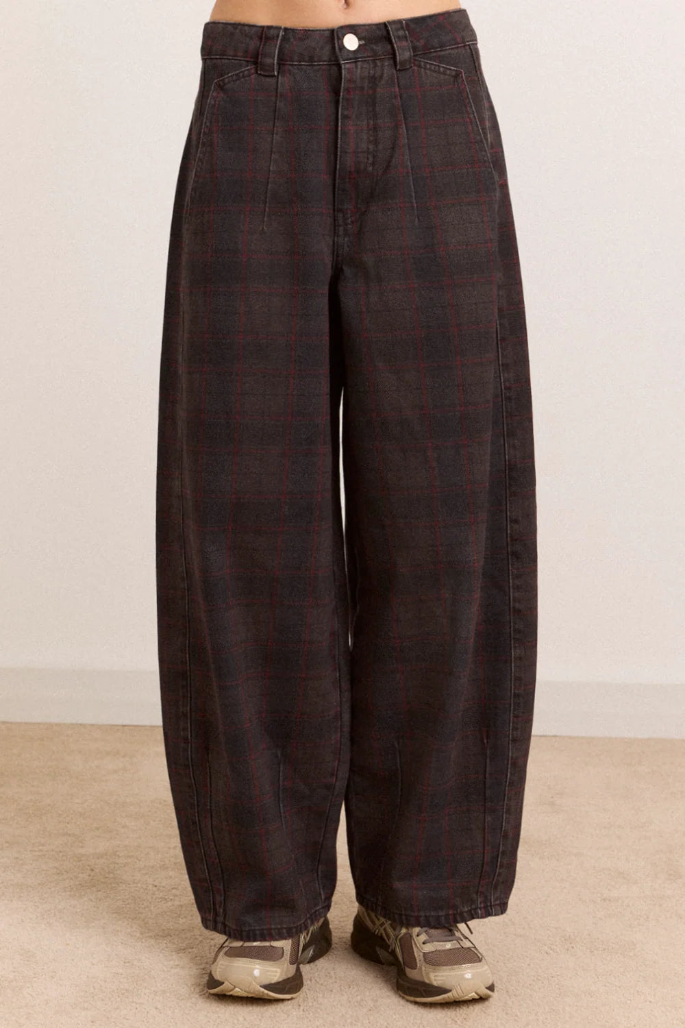 Damson Madder Erika Jeans in Sirius Check