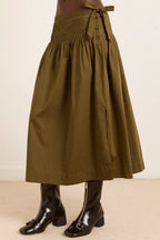 Damson Madder Josie Skirt in Olive