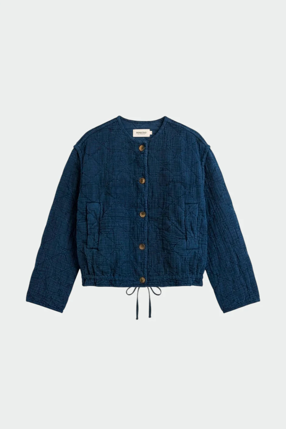 Indi & Cold Quilted Padded Jacket in Indigo