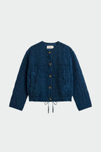 Indi & Cold Quilted Padded Jacket in Indigo