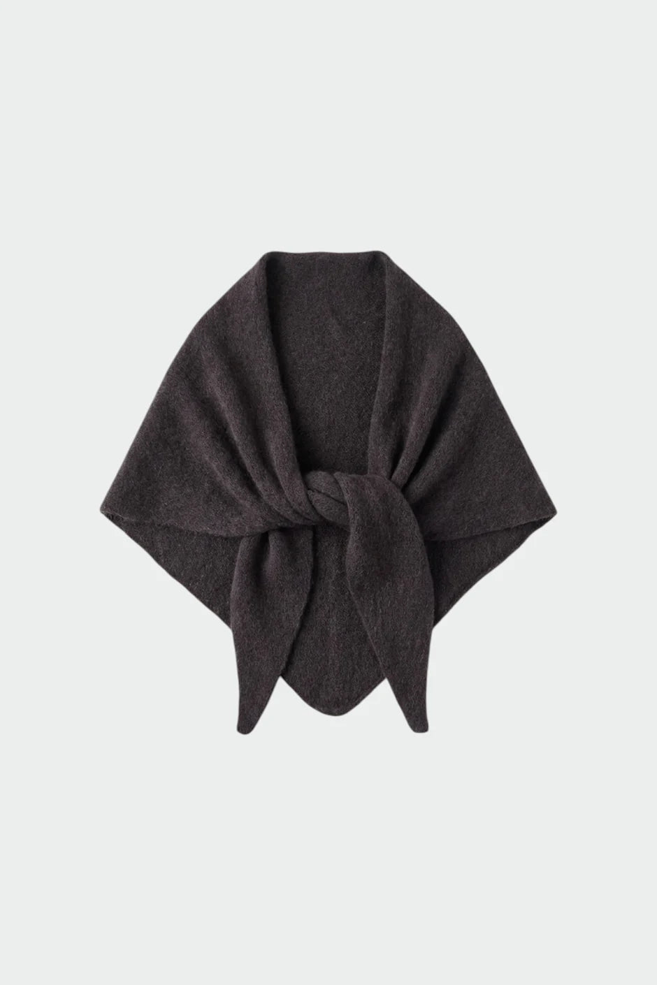 Indi & Cold Knitted Shawl in Chocolate
