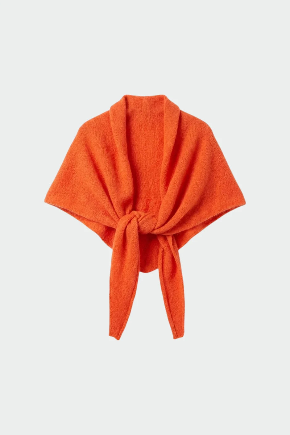 Indi & Cold Knitted Shawl in Orange